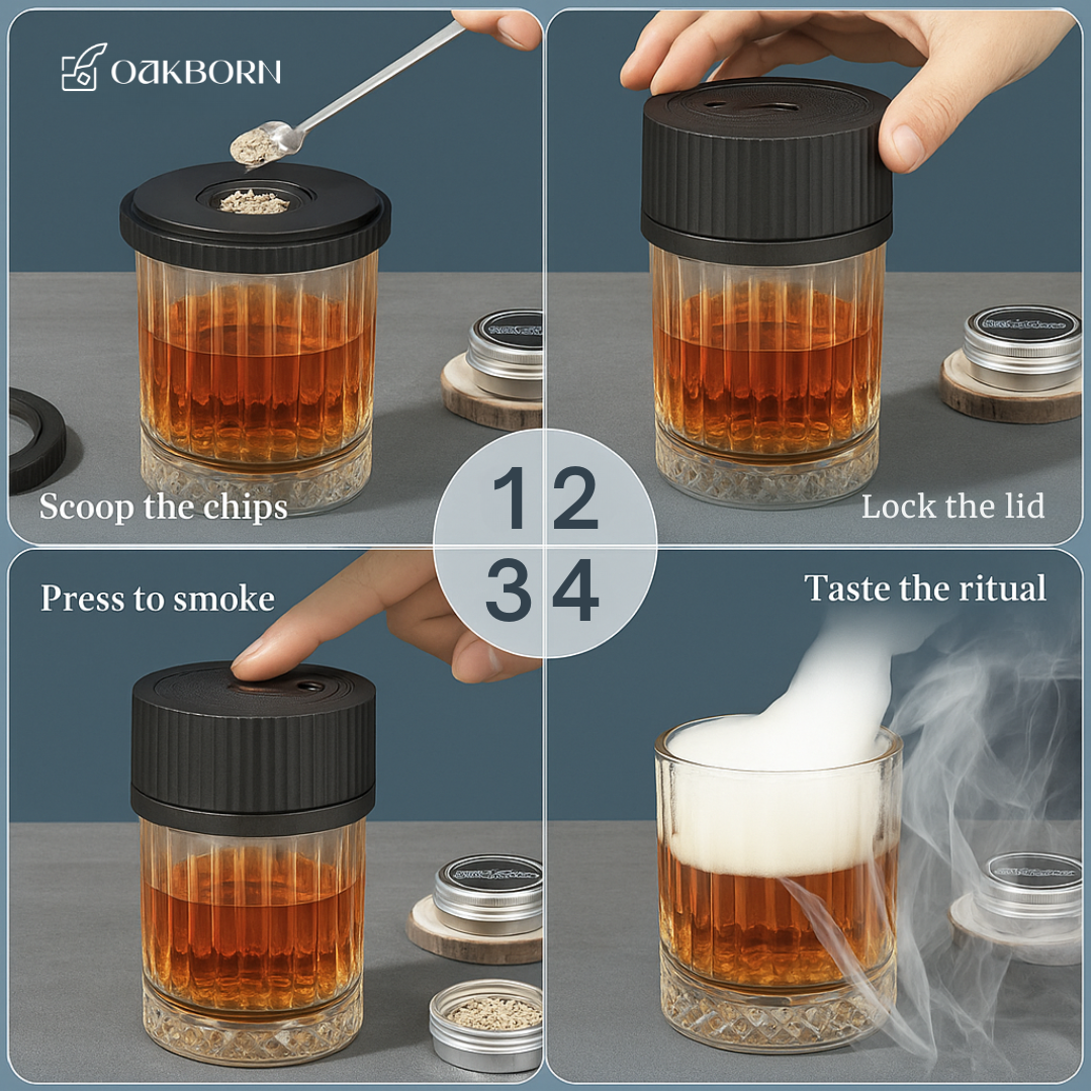 OakBorn Electric Whiskey Smoker Kit