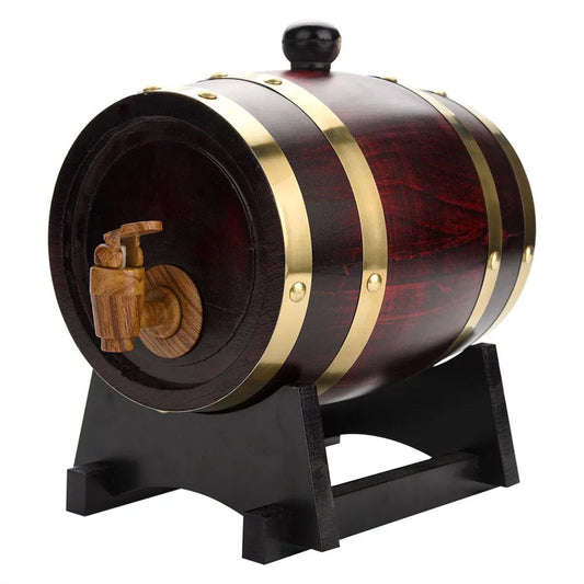 1.5L Oak Barrel Spirit & Wine Dispenser