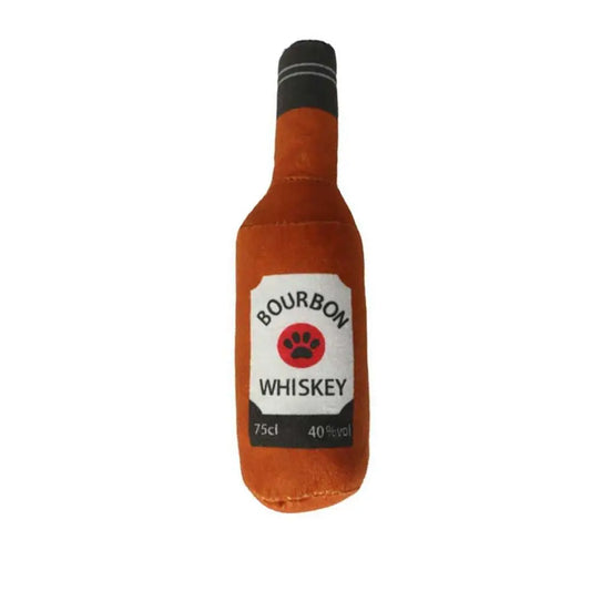 Bourbon Whiskey Plush Dog Toy